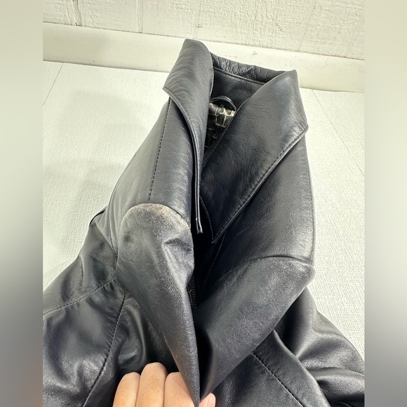 J.J.G private collection genuine leather coat jacket size S - Picture 13 of 14